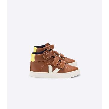 Veja ESPLAR MID LEATHER Hoog Kinderen Koffie | NL 678AHK